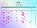 🏖8月の予定表です♡(o^^o)♡